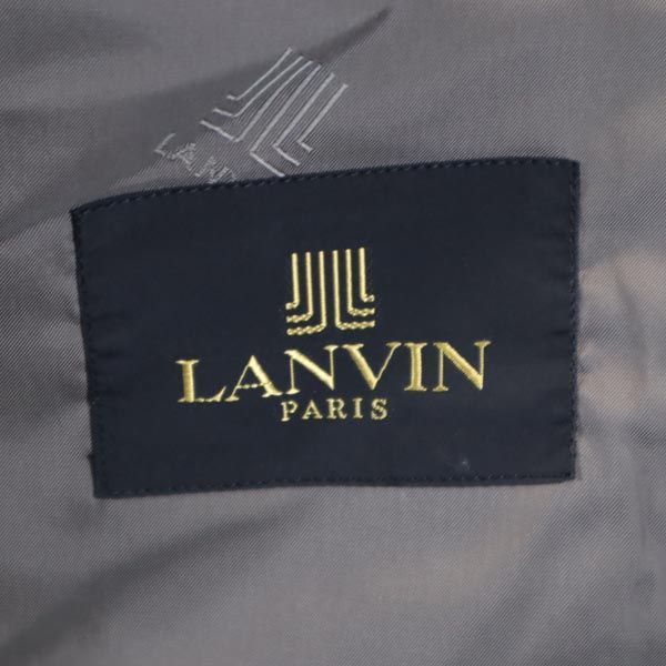 Lanvin Wool Blend Tailored Jacket Gray Double Button Men's Used