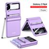 Suitable for Samsung Zflip4 Mobile Phone Case Magnetic Suction Full Pack Personalized Pen Slot with Stylus Anti Fall Simple Protective Cover