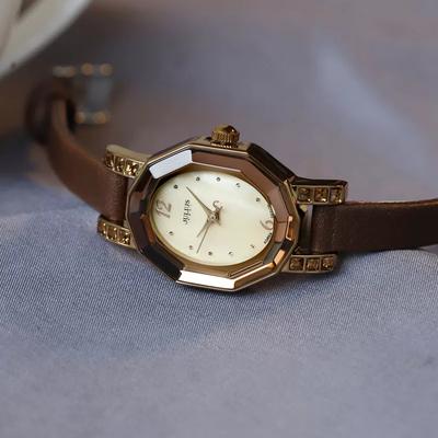 Damski Zegarek Julius Korea Południowa Moda Mała Tarcza Powierzchnia Cięcia Fritillary Ol Diament Retro Zegarek Modny Damski Zegarek