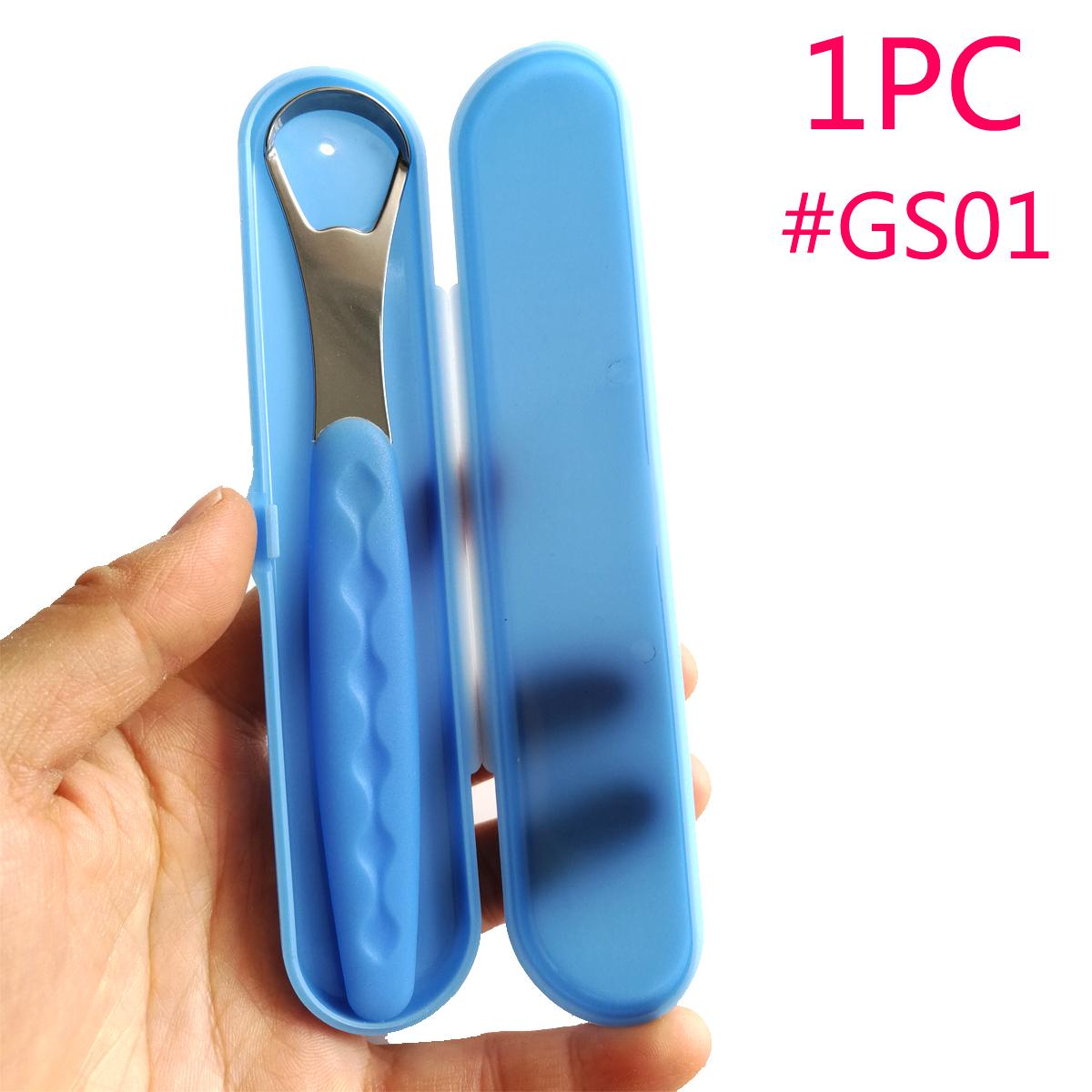 

Скребок для язика для дорослих Хірургічний клас Усунення неприємного запаху з рота Нержавіюча сталь Металева щітка для язика Стоматологічний набір 1PC GS01