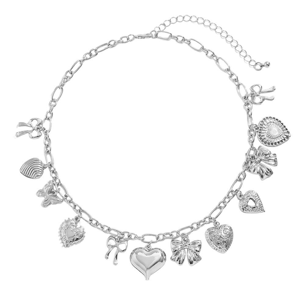 Creative Choker Necklace Adjustable Goth Double-layer Clavicle Neck Chain Neck Jewelry