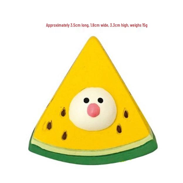 Japanese Cat Bonsai Watermelon Ornament - Trendy Resin Zakka Decoration