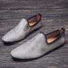 Fashion Genuine Leather Mens Casual Shoes Fashion Man Loafers Handmade Moccasins Outdoor Slip on Men Flats Elegantes Male Driving Shoes