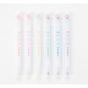 Dual Cat Paw Highlighter Pen Set 6 Colors