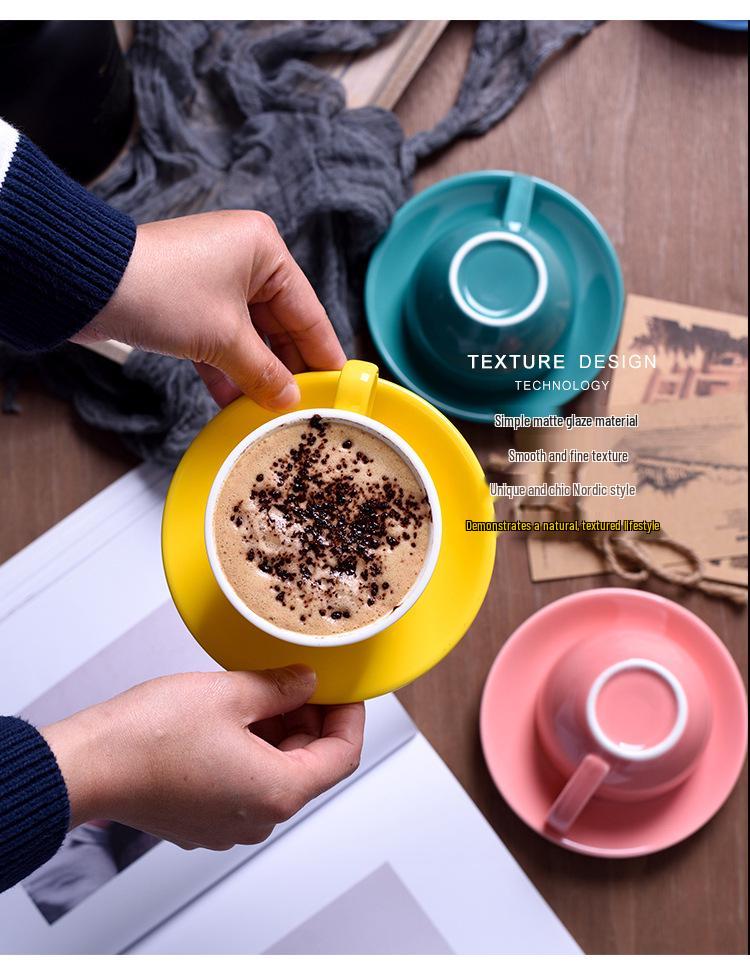 Набор керамических кружек для капучино и латте-арта 220 мл