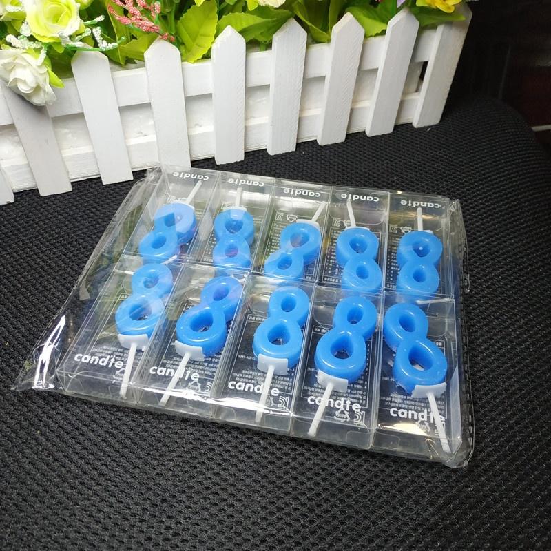 Paraffin Wax Art Candle Birthday Number Shaped Candles