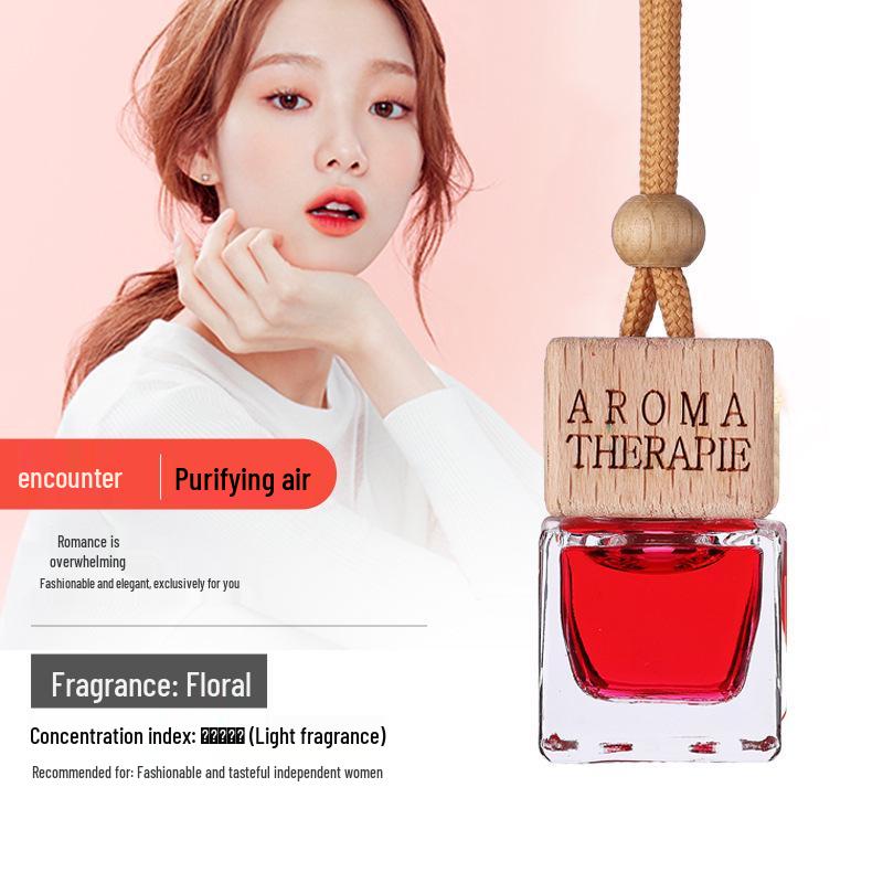 Car Aromatherapy Pendant: Glass Odor Remover for Men & Women's Fragrance