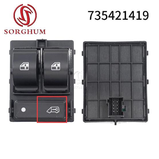 SORGHUM 735421419 735487419 Car Auto Window Triple Switch Button For Peugeot Boxer II Fiat Ducato Doblo Kasten Citroen Jumper II