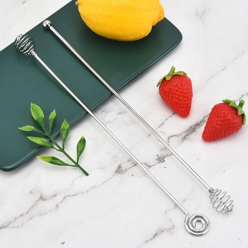 4pcs Multi-Function Stainless Steel Stirrer Long Handle Honey Mixing Stirrers  Kitchen