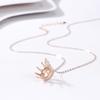 Queen Crown Necklace Women'S Cold Wind Diamond Lamp Luxury Clavicle Chain Compact Exquisite High-End Jewelry Premium
