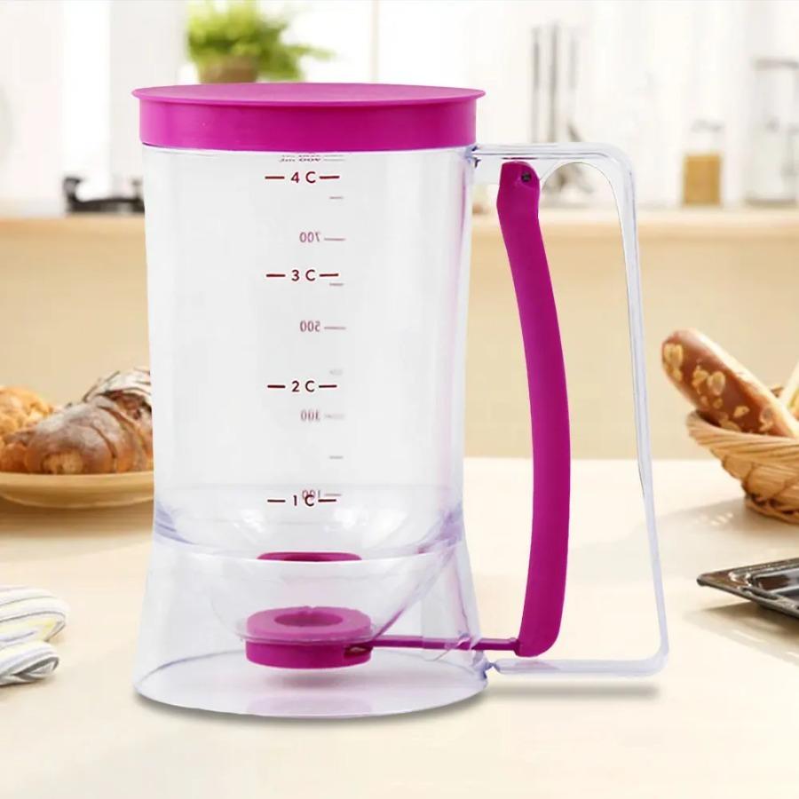 1 Pancake Paper Cup Cake Batter Dispenser Cup Cake Handheld Separator Batter Funnel Measuring Cup Kitchen Daily Accessories