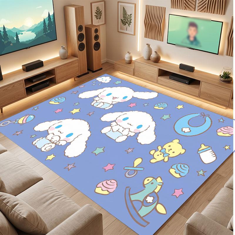 Cinnamoroll Rug Soft Thick Non Slip Floor Carpet for Bedroom Living Room Home Decor