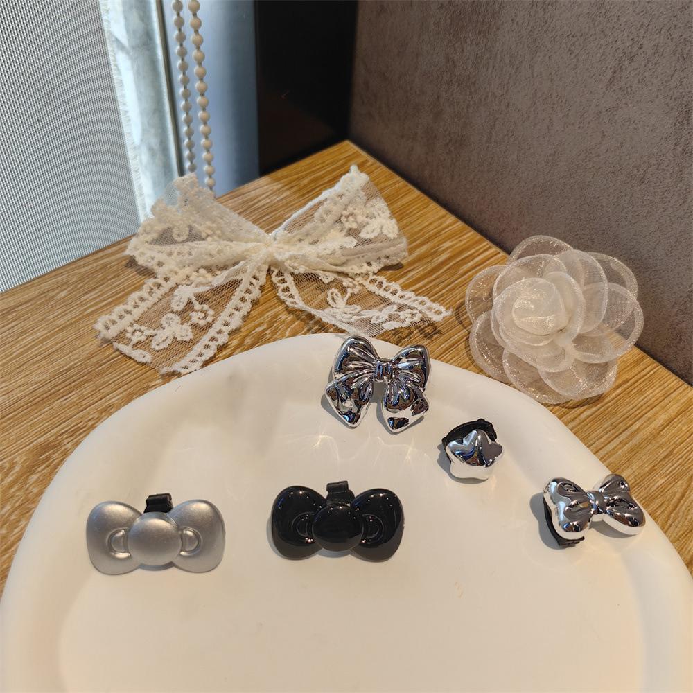 Pearl Bow Heart Shoe Chain Ballet Style Shoelace Flower Shoes Laces Accessories Lace Silver Bow Lace Shoelaces Decorative Buckle