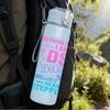 1PC DSP Mom Protective Text 750ml Color Plastic Sports Water Bottle Leakproof Flip Straw Lid Suitable for Sports Office Home Use
