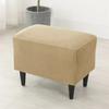 Solid Color Sloping King Back Chair Covers Elastic Polar Fleece Wing Chairs Cover with Seat Cushion Cover Furniture Protector
