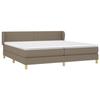 Maison Exclusive - Sommier à lattes de lit avec matelas Taupe 200x200 cm Tissu
