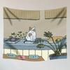 Cute Cat Girl Hanging Cloth Office Living Room Tapestry Home Wall Decoration Tapestry