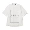NANGA Dry Mix Frame Logo DRY MIX FRAME LOGO TEE Black White Casual Short Sleeve Shirt Moisture Wicking Quick Drying UV Protection T-shirt Men's