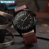 SYNOKE Retro Men's Quartz Watch, Alloy Case, Leather Strap - Fashion Sport Wristwatch, Ideal Student Gift