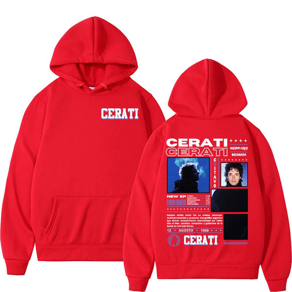 Rapper Gustavo Cerati Tour 2025 Grafik-Sweatshirts Herren Damen Cool Harajuku Popmusik Hoodies Mode Lässig Übergroße Pullover