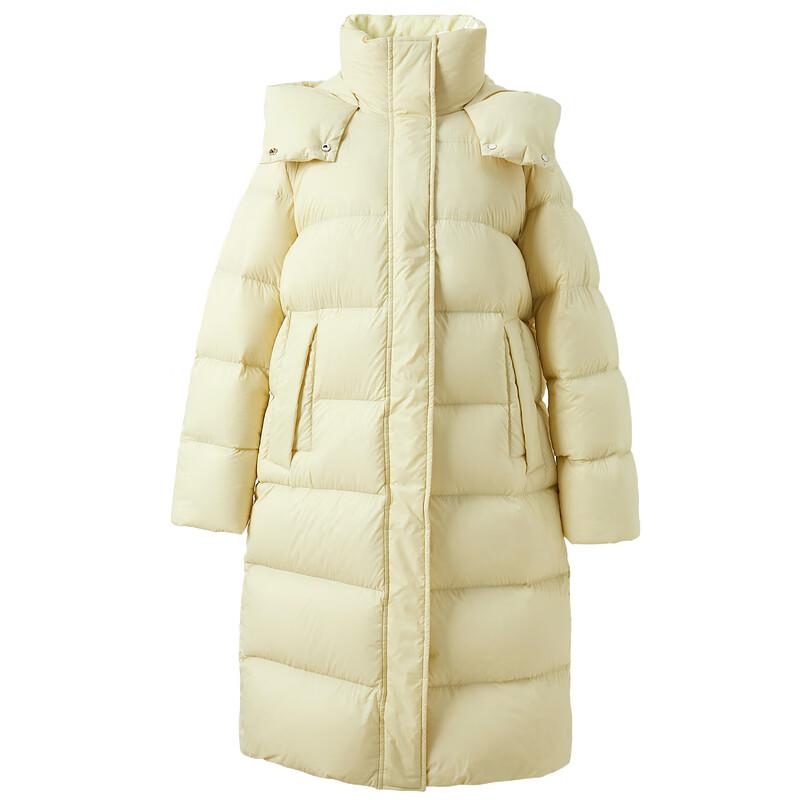 Sancai Duxing Women's 2024 Winter Hooded Goose Down Puffer Jacket