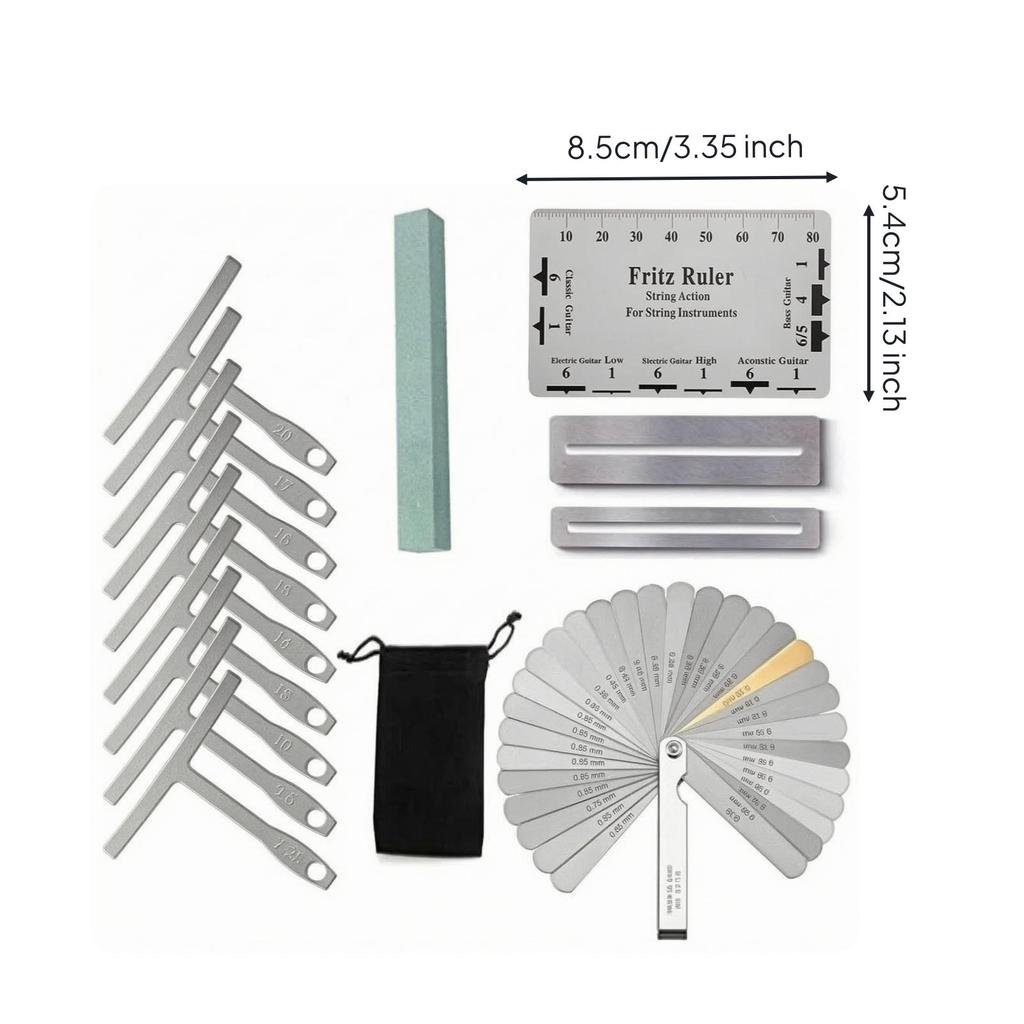 Guitar Setup Tool Kit Versatile Instrument Set with Fretboard
