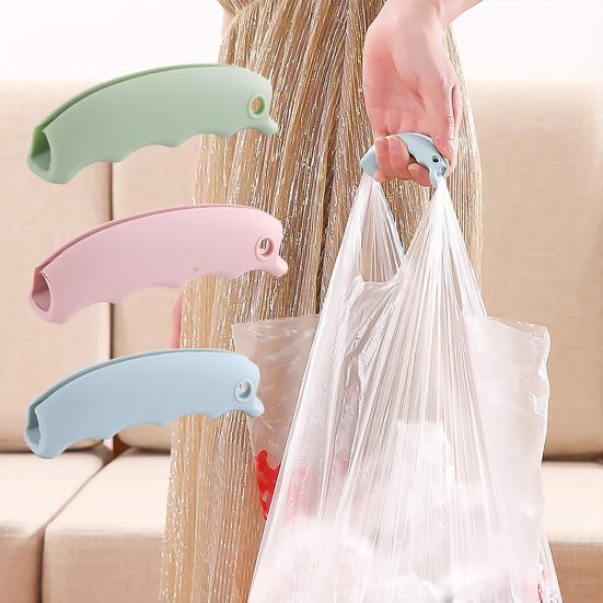 3Pcs Grocery Bag Carrier Handle Ergonomic Lightweight Multi-Purpose Universal Shopping Garbage Bag Holder Silicone Handle Carrying Tool
