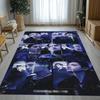 Fashion B-BTS Kpop Star Living Room Non-Slip Area Rug Soft Carpet for Bedroom Kids Playroom Sofa,Home Decor Doormat Gift