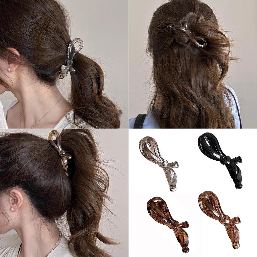 Banana Hair Clip Strong Hold Ponytail Clasps Compact Floral Design Hairpins Hair Decors for Casual or Special Occasion