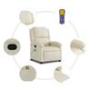 Massage Chair Cream Faux Leather