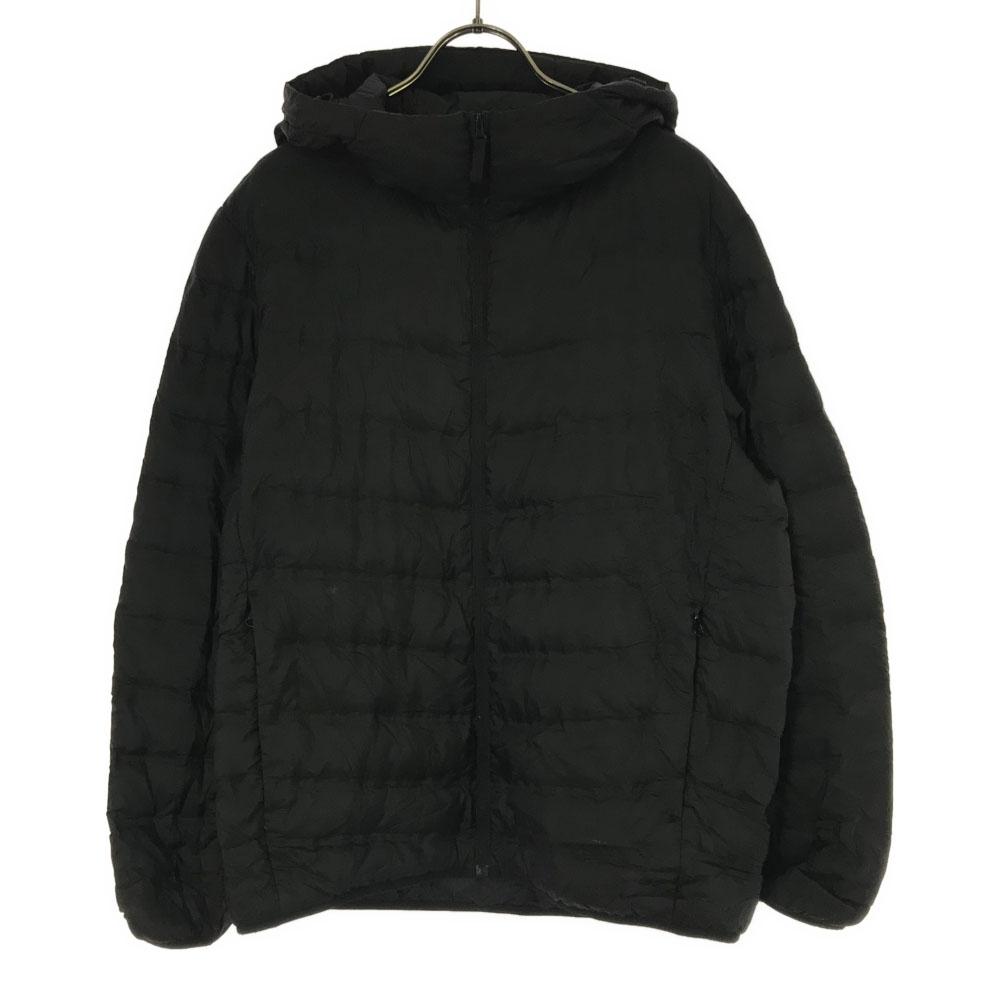 Uniqlo Seamless Hoodie Down Jacket L Black Women Used