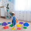 11-Piece Kids Stepping Stones, Starfish Style Non-slip Obstacle Course, Stackable Balance Blocks Garden Toys