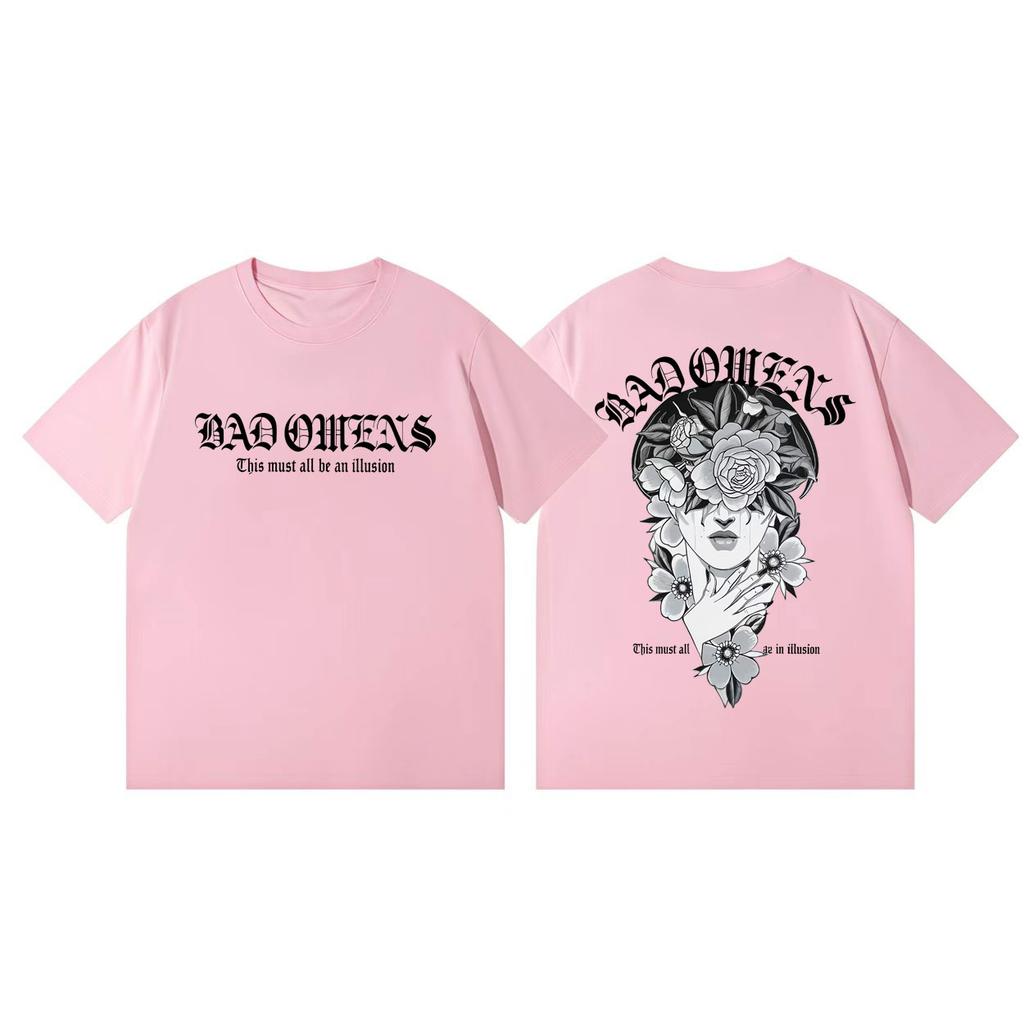 Rock Band Bad Omens Tour 2026 T-shirts Graphiques Mode Rock Vintage Manches Courtes T-shirt Hommes Femmes Coton de Haute Qualité T-shirts