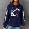 Women's Casual Printed Long Sleeve Hoodie