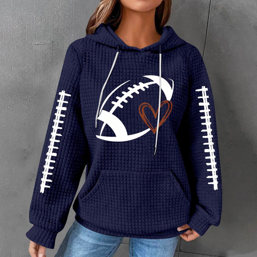 Women's Casual Printed Long Sleeve Hoodie