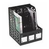 Marbig Magazine Rack Black (3 Section)