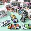 5Pcs Alloy Diecast Car Mini Cars Model Set Toys For Boys Sliding Inertia Pull Back Alloy Racing Car Collectibles Birthday Gift