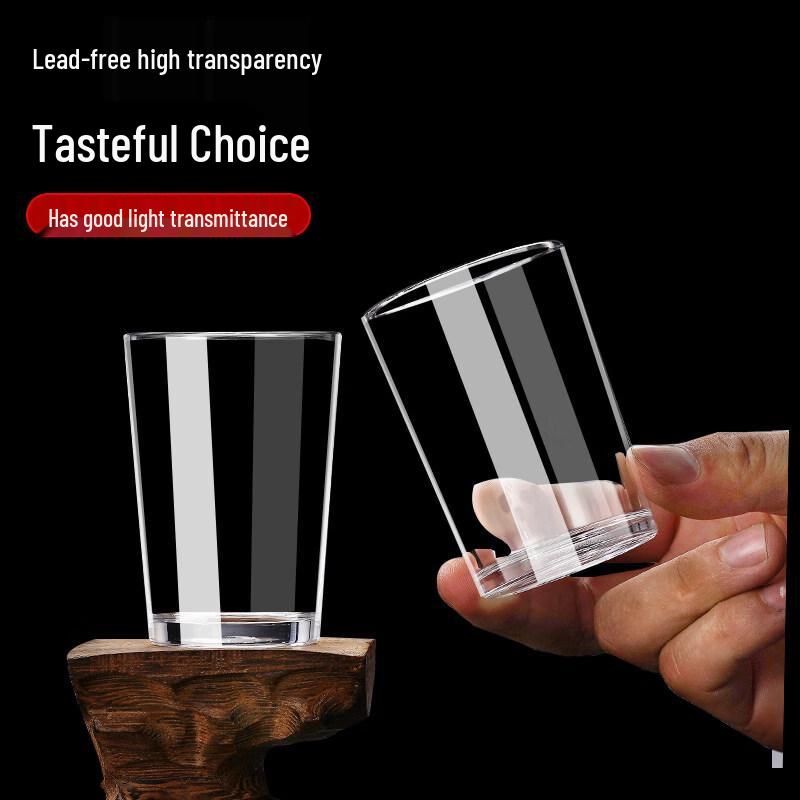 ZISIZ Durable Tempered Glass Drinking Cup