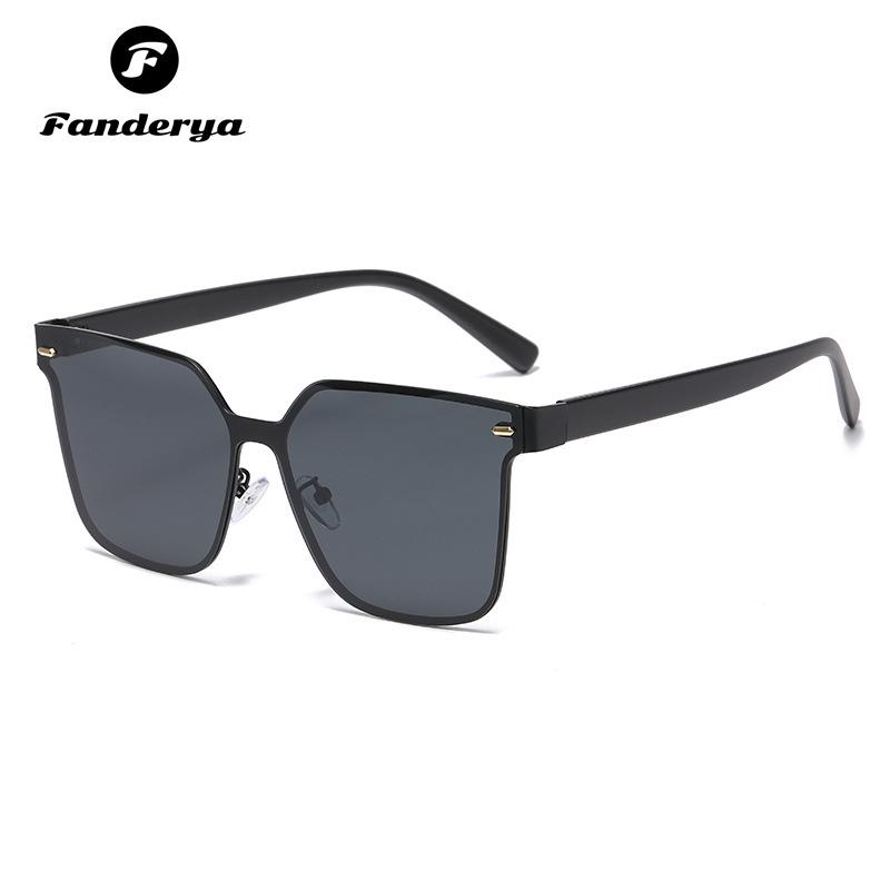 

Трендовые солнцезащитные очки для похудения с большой оправой для женщин и мужские полигональные поляризованные очки для вождения