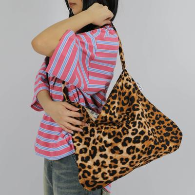 EMIS NEW LEOPARD CORDUROY ECO BAG (Beige)