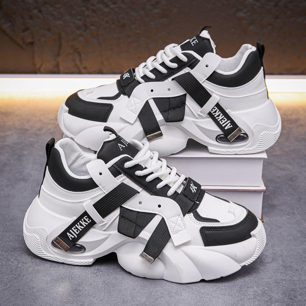 Fashion 2025 New Classic Men's Sneakers Fashion Versatile Shopping Casual Shoes Youth Thick soled Height Increasing Sports Running Shoes