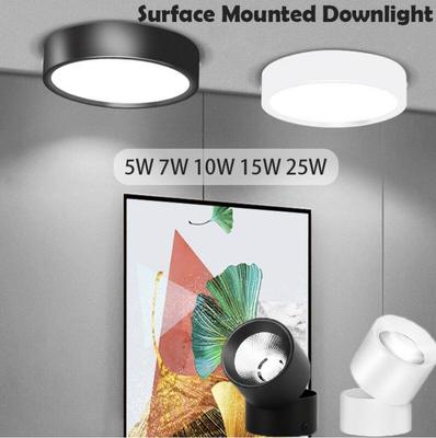 Lampa sufitowa LED Downlight do montażu powierzchniowego Downlight Ultracienki, trójkolorowy panel świetlny z regulowanym kątem LED Down LXY