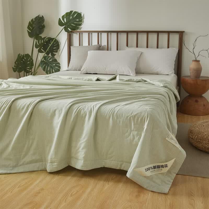 Qixiai Pure Cotton Linen Summer Quilt