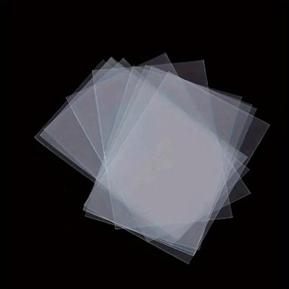 100 Bucăți Huse de Protecție Transparente pentru Carduri cu Buzunare Plate pentru Saci de Ambalare Accesorii Bijuterii