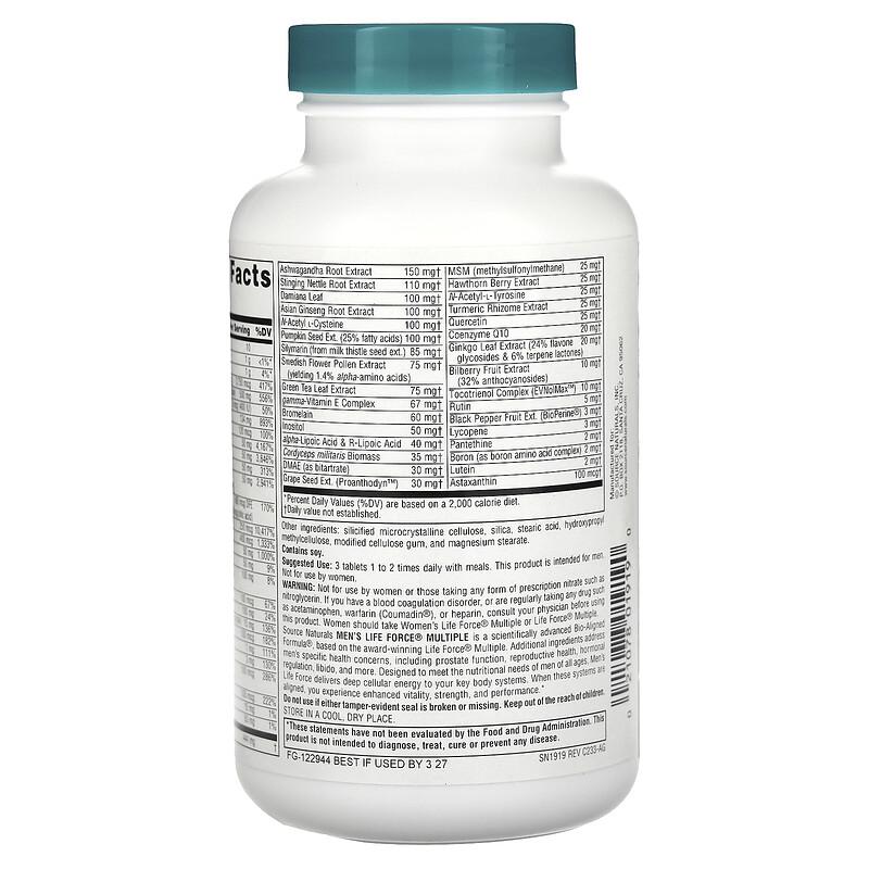 Men's Life Force Multiple, 90 Tablets