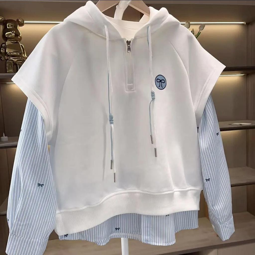 Girls' Spring & Autumn Korean-Style Two-Piece Sweatshirt and Jeans Set (2025)