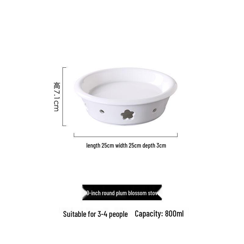 Ceramic Candle Heated Warming Serving Dish