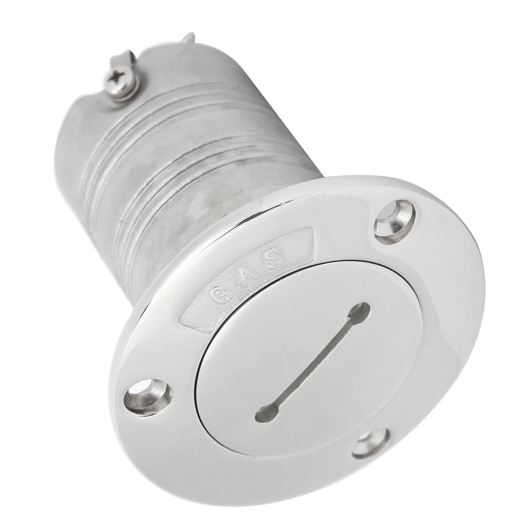 Stainless Steel Deck Funnel Water Oil Inlet Fill Filler Port Boat Gas Fuel   Cover Part