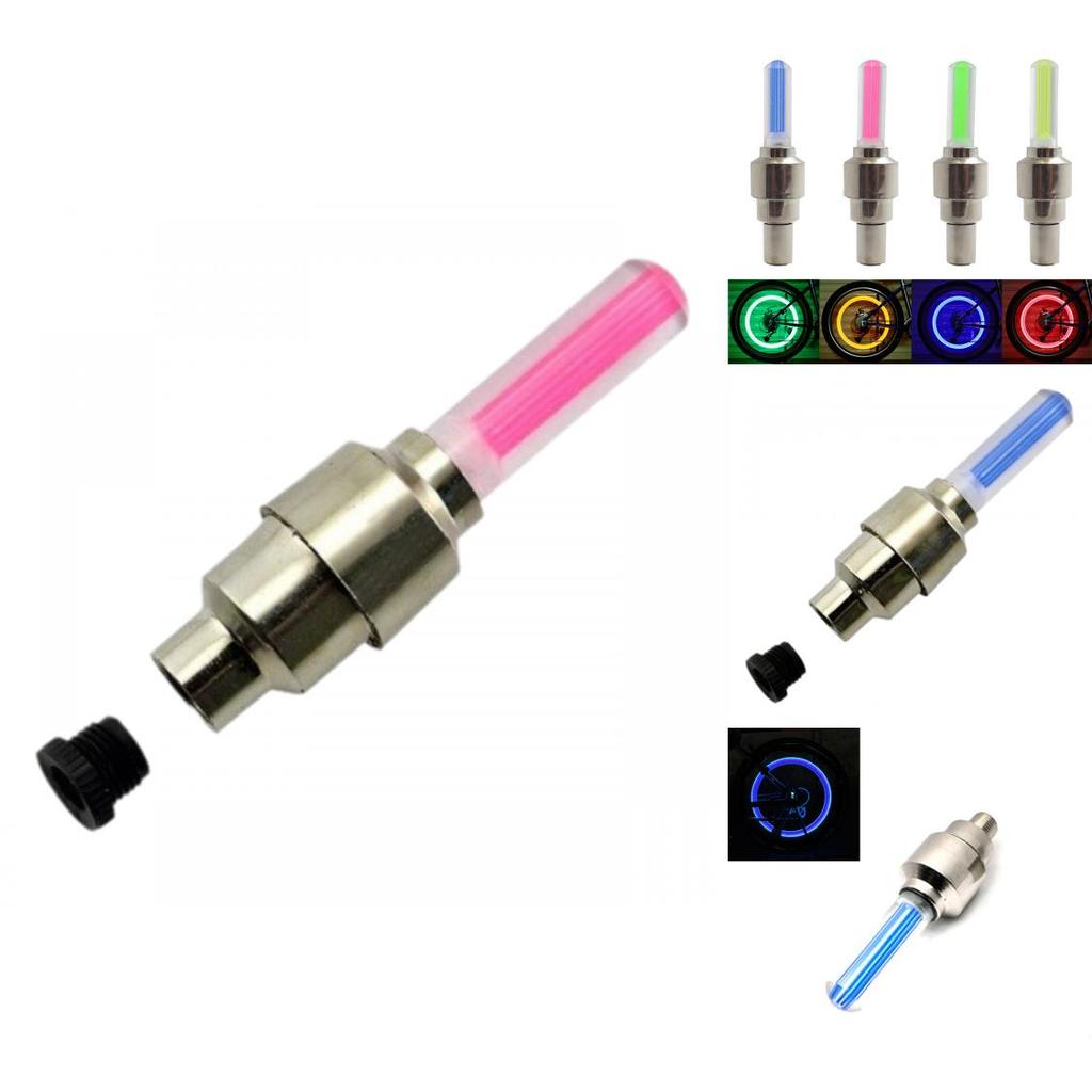 Valve Light Bicycle Plastic Material Red Blue Green Yellow Flicker Vibration