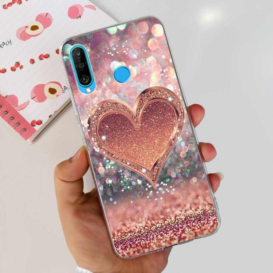 For Huawei P30 Lite Case MAR-LX1M MAR-L21A MAR-LX1A Cute Astronaut Cover Clear Silicone Bumper For Huawei P30 Pro Lite P 30 Capa